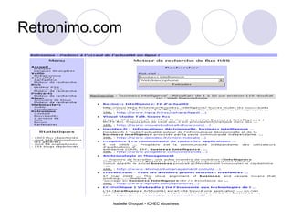 Retronimo.com Isabelle Choquet - ICHEC ebusiness 