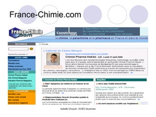 France-Chimie.com Isabelle Choquet - ICHEC ebusiness 