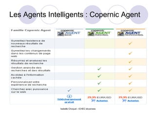 Les Agents Intelligents : Copernic Agent Isabelle Choquet - ICHEC ebusiness 