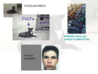 FOTOS DA PRETA Multidão clama por justiça à cadela Preta   Um dos assasinos 