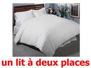 un lit à deux places
 