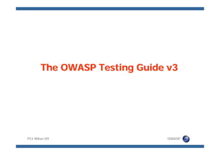 Meucci OWASP Pci Milan 09