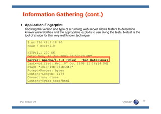 Meucci OWASP Pci Milan 09