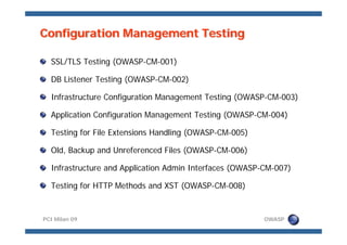 Meucci OWASP Pci Milan 09