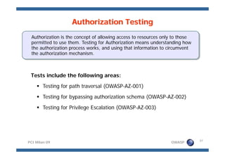 Meucci OWASP Pci Milan 09