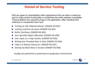 Meucci OWASP Pci Milan 09