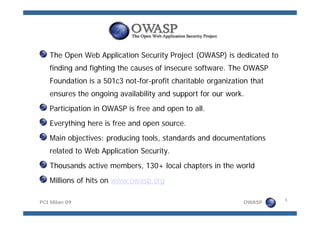 Meucci OWASP Pci Milan 09
