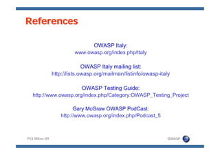 Meucci OWASP Pci Milan 09