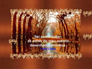 Sei como voltar: as cores do meu outono desenham caminhos. Yberê Líbera 