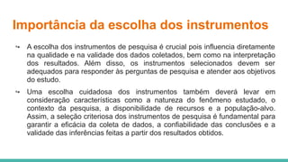 Elaboração de pesquisa científica: Métodos e instrumentos | PDF