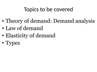 module ii demand analysis susan abraham assistant... ME Unit - II jntua syllabus demand analysis and law of demand | PPTX