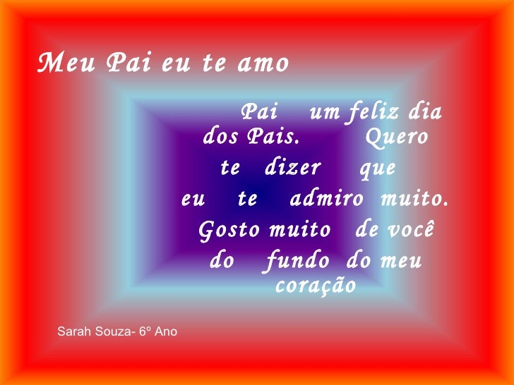 Meu pai eu te amo sarah