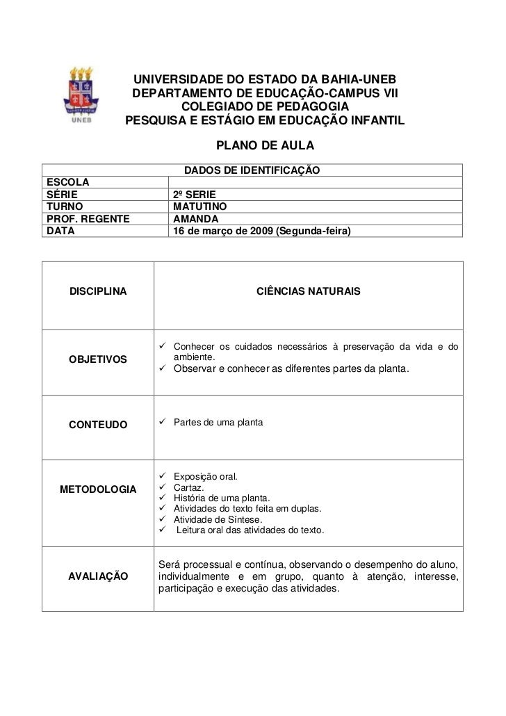 Plano de aula ciencias educação infantil Plano de aula ciencias educação infantil