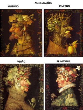 AS 4 ESTAÇÕES
VERÃO PRIMAVERA
OUTONO INVERNO
 