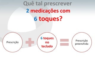 Quê tal prescrever  2  medicações com 6  toques? 
