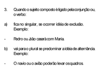 Concordância verbal