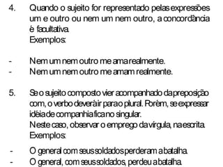 Concordância verbal