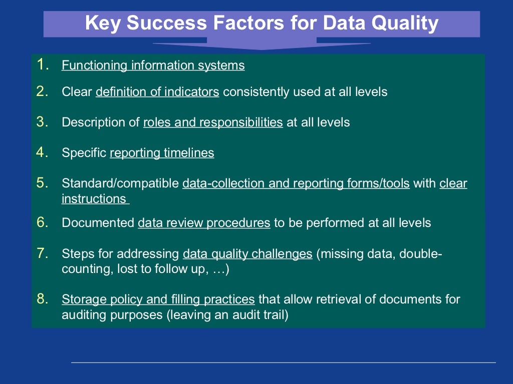 MEASURE Evaluation Data Quality Assessment Methodology and Tools