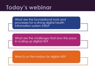 Scaling Digital Health Information Systems: Reviewing Lessons and Looking into the Future
