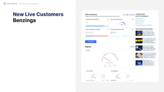 New Live Customers
Benzinga
Not Another MEV Presentation
 
