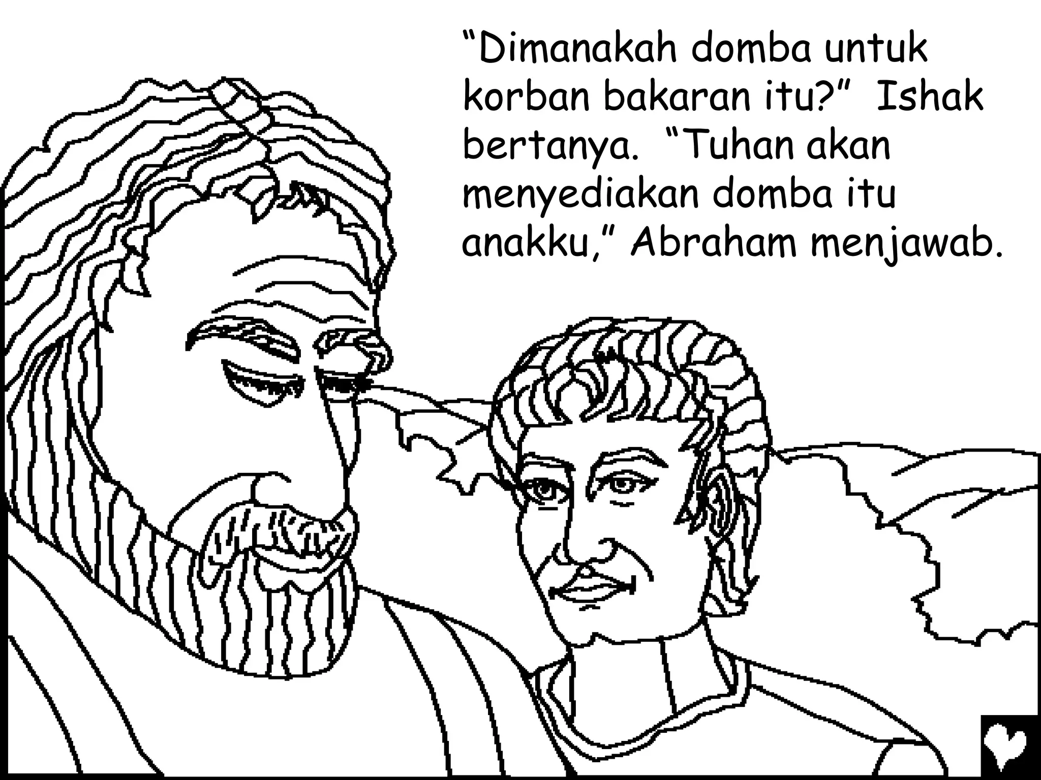 Menguji Mewarnai Cerita Rohani Bergambar - Allah Menguji Kasih Abraham | PDF
