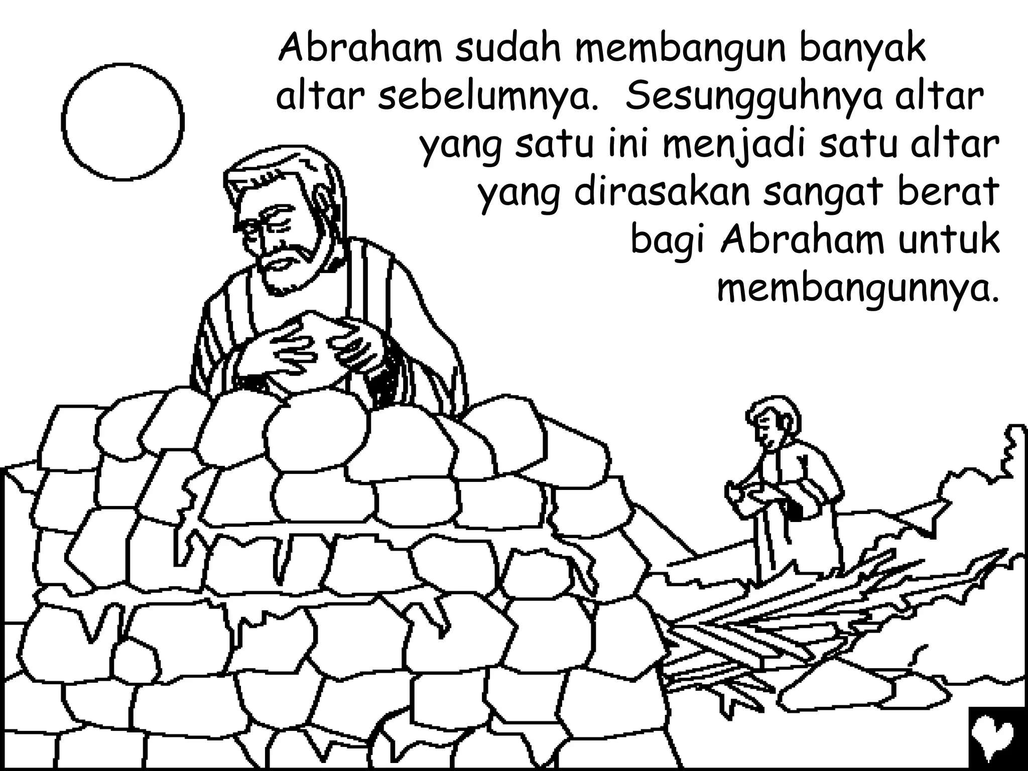 Menguji Mewarnai Cerita Rohani Bergambar - Allah Menguji Kasih Abraham | PDF