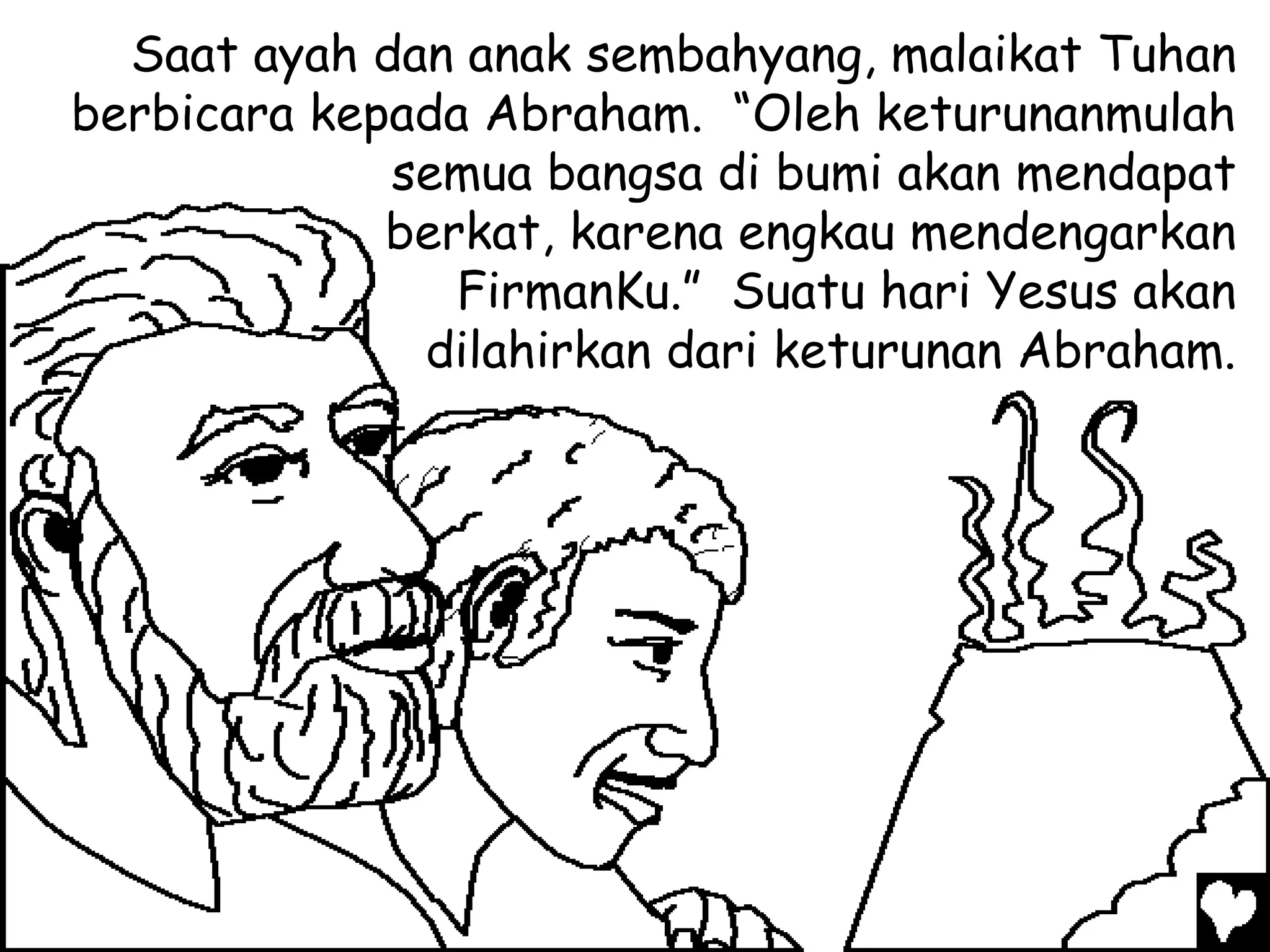 Menguji Mewarnai Cerita Rohani Bergambar - Allah Menguji Kasih Abraham | PDF