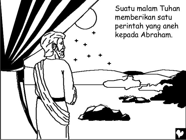 Mewarnai Cerita Rohani Bergambar - Allah Menguji Kasih 