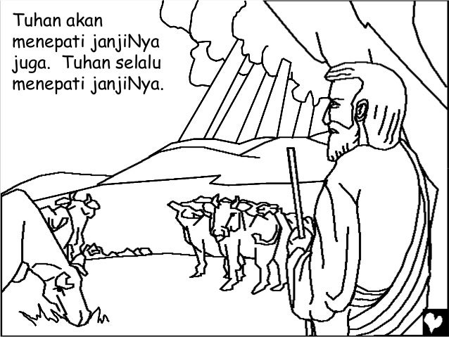 Mewarnai Cerita Rohani Bergambar - Janji Tuhan untuk 
