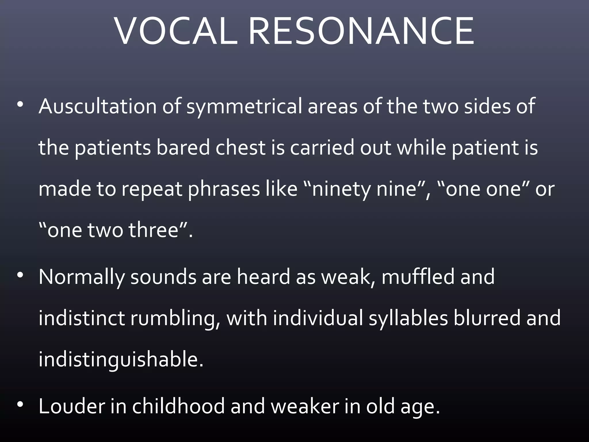 Approach to Lung sounds | PPT