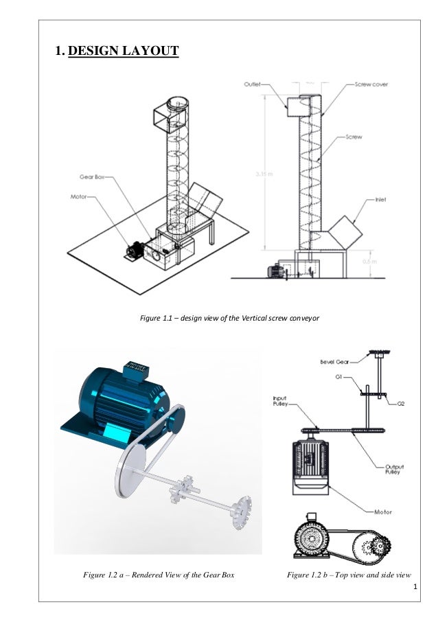 Vertical Screw Conveyor Design Project