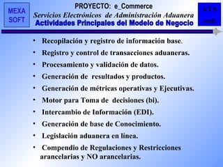 Comercio electronico - Proyecto modelo de negocio