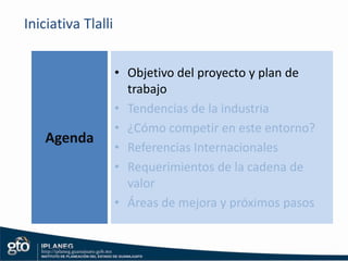 Iniciativa TlalliObjetivo del proyecto y plan de trabajo