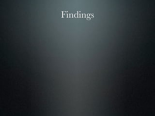 Findings
 