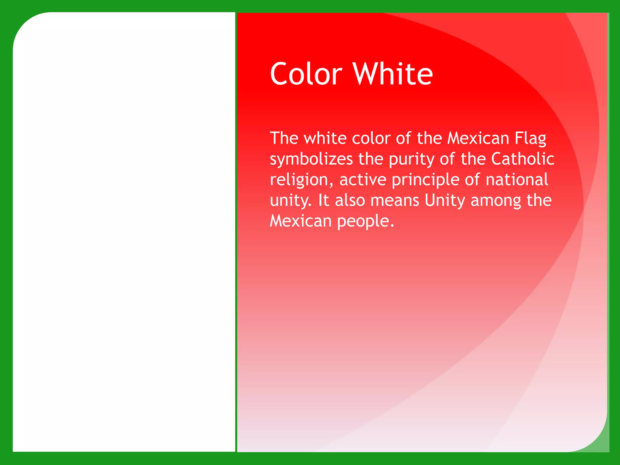 Mexico Color Mexican Flag Colors | PPTX