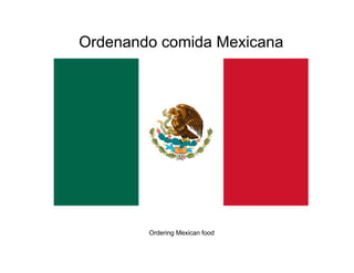 Ordenando comida Mexicana




        Ordering Mexican food
 