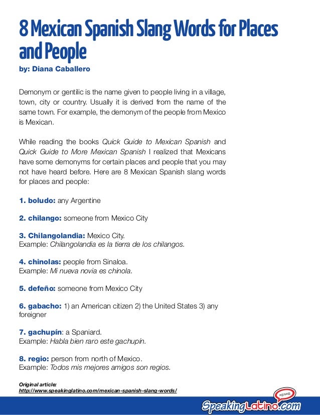 5 Articles On Mexican Spanish By Speaking Latino