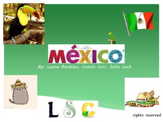 Mexico 
By: Luana Bardales, Camila Cori, Sofia Lock 
rights reserved 
 