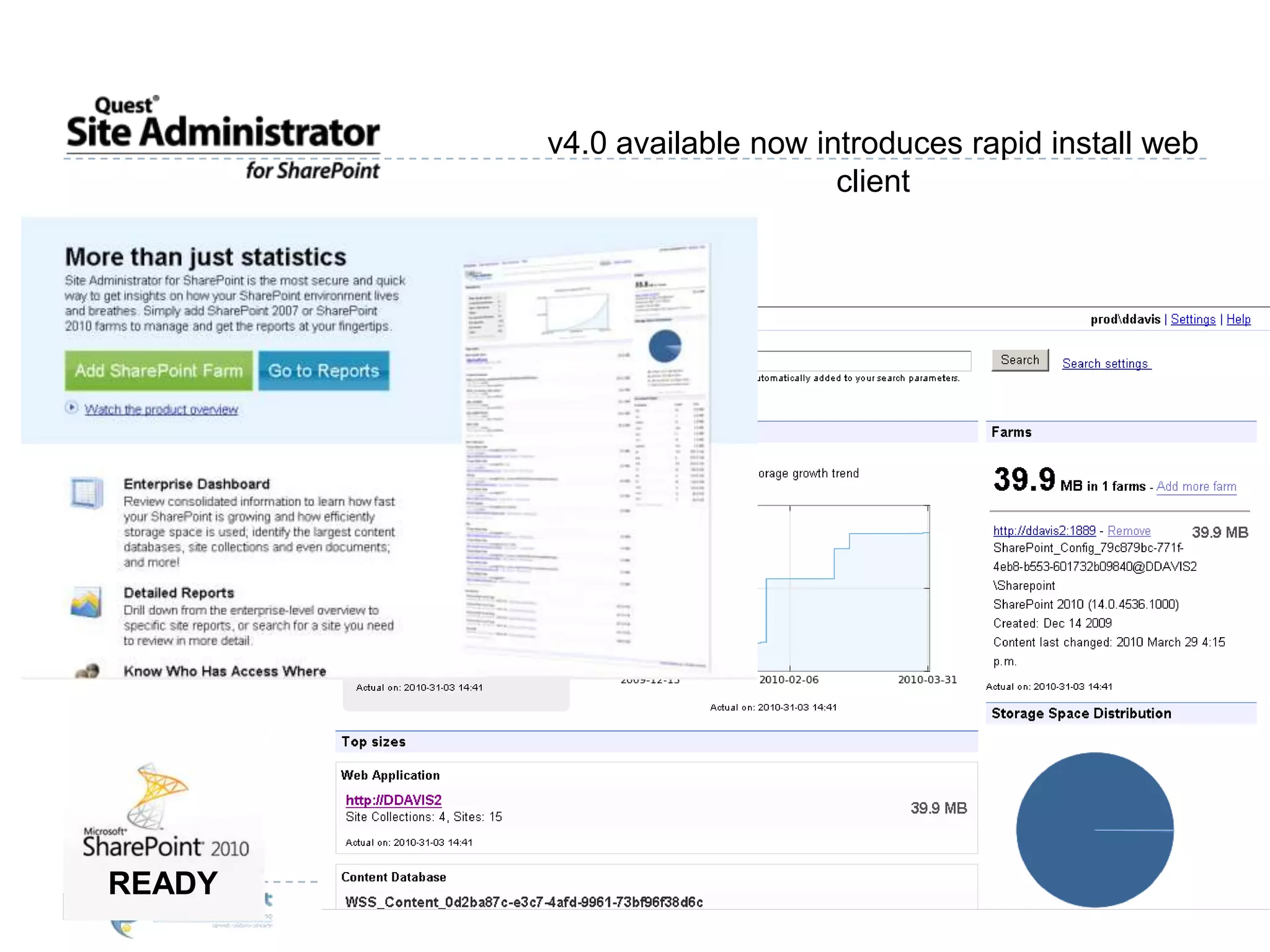 v4.0 available now introduces rapid install web clientREADY