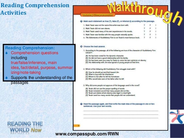 Reading the World Now- Reading Activites for English Language Learners