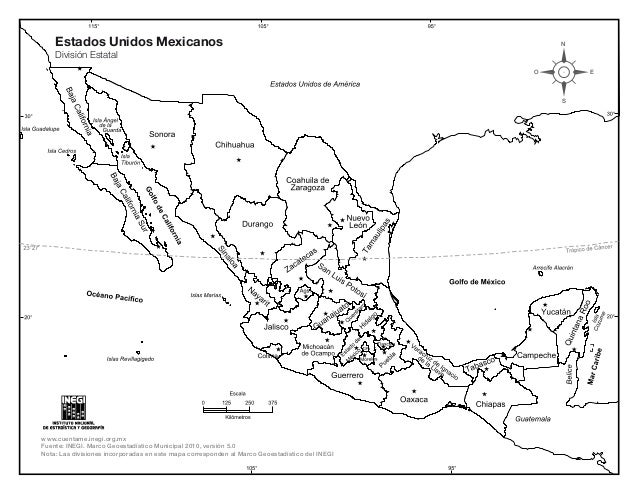 Roderickmiramon ¡Órale 36 Listas De Mapa De Mexico Con Division