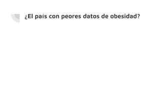 ¿El país con peores datos de obesidad?
 
