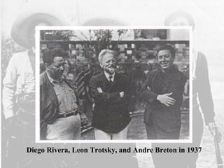 Diego Rivera, Leon Trotsky, and Andre Breton in 1937
 