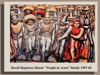 David Siquieros Mural: &quot;Poeple in Arms&quot; Detail. 1957-65  