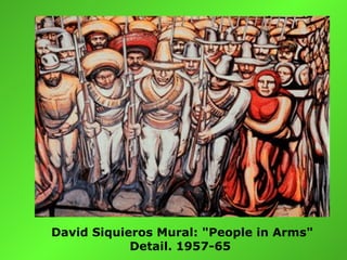 David Siquieros Mural: "People in Arms"
            Detail. 1957-65
 