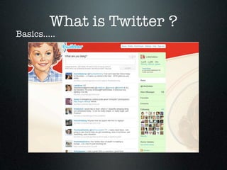 What is Twitter ?
Basics.....
 