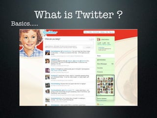 What is Twitter ?
Basics.....
 