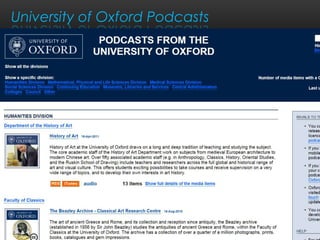 University of Oxford Podcasts
 