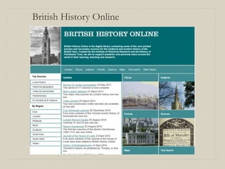British History Online
 