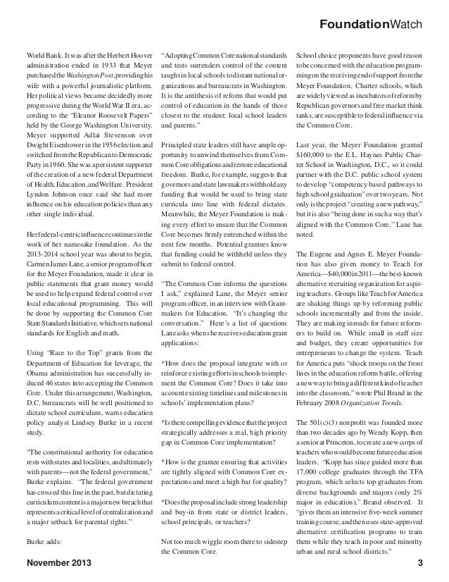 The Eugene and Agnes Meyer Foundation The real legacy of the Washing…